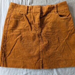 J Crew Corduroy Mini Skirt